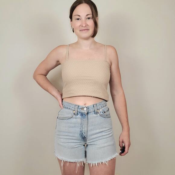 Vintage 80s 90s Levi's 512 Mom Jean Shorts Light Wash 26" - Picture 1 of 15